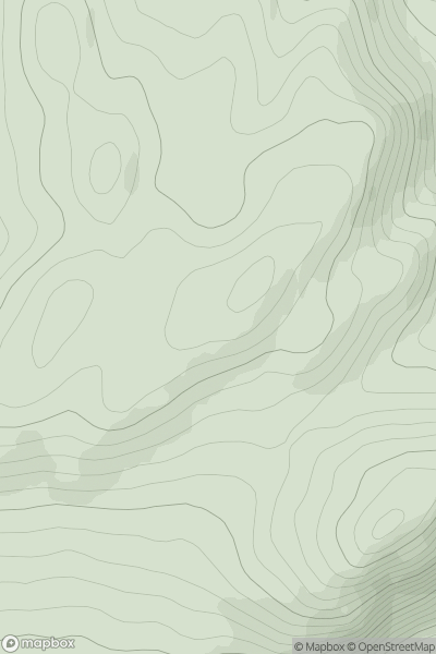 Thumbnail image for Creag Dhubh [Glen Albyn and the Monadh Liath] [NH657299] showing contour plot for surrounding peak